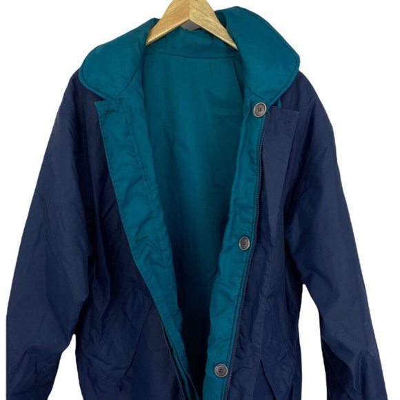 HELLY HANSEN Vintage 90s Mens Nylon Sailing Rain Coat Reversible Hooded Medium - Picture 5 of 15